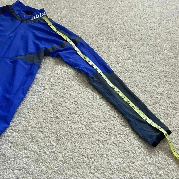 Swix Cross Country Ski Snow Shirt 1/4 Zip Purple Men’s Size Medium Active - Picture 7 of 16